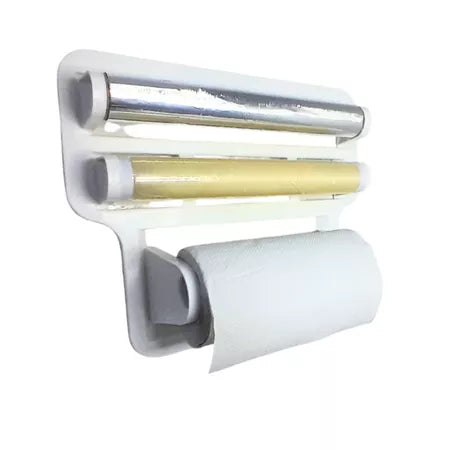 Porta Papel Toalha Suporte Rolos Para Cozinha 3 em 1