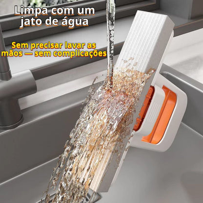 Mini Mop Dobrável de PVA para Mesa e Uso Interno com Esponja Absorvente para Limpeza Úmida e Seca